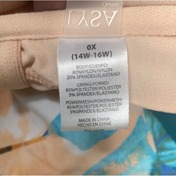 LYSA Plus Women Floral One Piece Swimsuit Size LYSA Plus W UPF 50+ Nylon Spandex - Picture 6 of 9